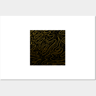 Abstract gold design Posters and Art